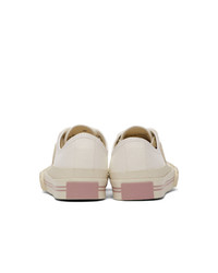 Acne Studios White Canvas Logo Patch Sneakers