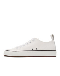 Common Projects White Canvas Tournat Low Sneakers