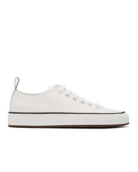 Common Projects White Canvas Tournat Low Sneakers