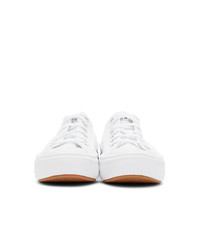 Converse White Chuck Taylor Move Ox Sneakers