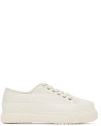 Both White Classic Platform Low Sneakers