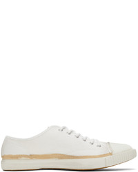 Maison Margiela White Cotton Plimsoll Low Sneakers