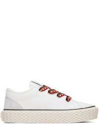 Lanvin White Curbies Sneakers