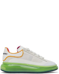 Alexander McQueen White Green Oversized Sneakers