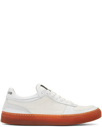 Stone Island White Laced Sneakers