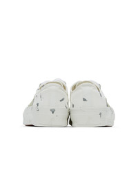 Needles White Paint Ghillie Sneakers