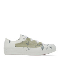 Needles White Paint Ghillie Sneakers