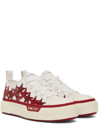 Amiri White Red Stars Court Low Top Sneakers