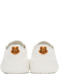 Kenzo White Tiger Crest Sneakers