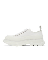 Alexander McQueen White Tread Slick Platform Low Sneakers