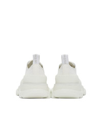 Alexander McQueen White Tread Slick Platform Low Sneakers