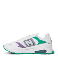 New Balance White X Racer Sneakers