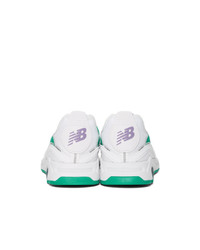 New Balance White X Racer Sneakers
