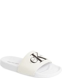 White Canvas Sandals