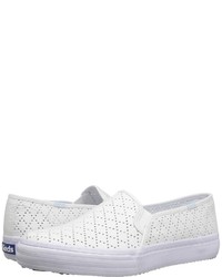 Keds Double Decker Perforated Canvas Slip On Shoes