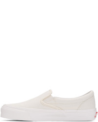 Ivory slip on on sale vans