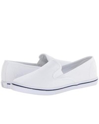 Lauren Ralph Lauren Janis Slip On Shoes Rl White Canvas, $44 | Zappos |  Lookastic