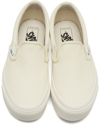 Vans Off White Og Classic Lx Slip On Sneakers