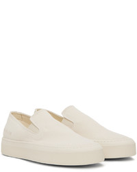 Common Projects Off White Slip On Sneakers
