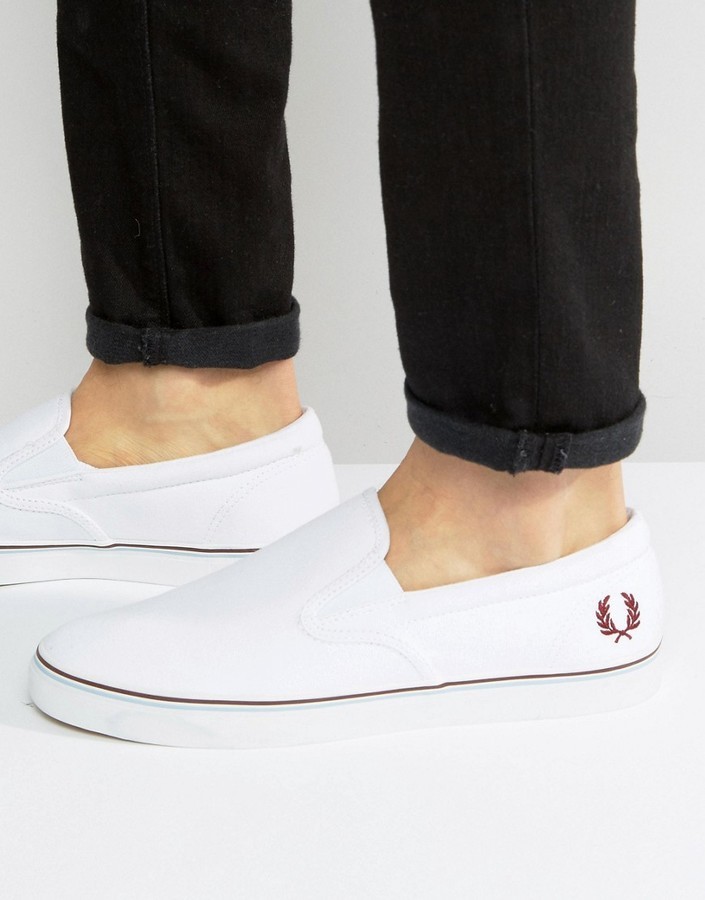 fred perry slip on shoes