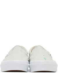 Vans White Geoff Mcfetridge Edition Og Classic Slip On Sneakers