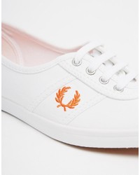 Fred Perry Aubrey Canvas White Sneakers