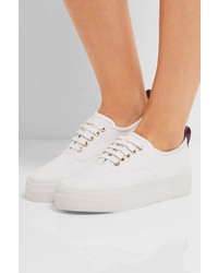 Eytys Mother Cotton Canvas Sneakers White