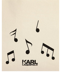 Karl Lagerfeld Karl Canvas Music Canvas Tote Bag