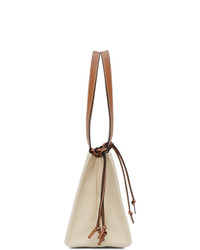 Loewe Off White Canvas Small Cushion Tote