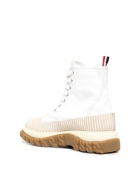 Thom Browne Chelsea Duck Boot W 3 Piece Molded Rubber Sole In Canvas