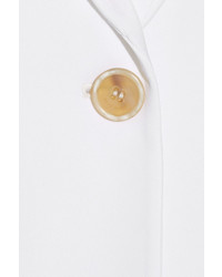 Givenchy Cape Effect Blazer In White Stretch Cady