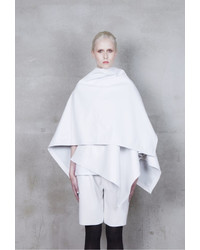 Onar Octa White Leather Cape