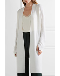 Narciso Rodriguez Cutout Wool And Cashmere Blend Cardigan White