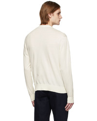 Etro Off White Cotton Logo Cardigan