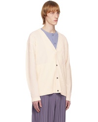 Homme Plissé Issey Miyake Off White Monthly Color February Cardigan