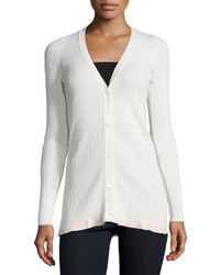 See by Chloe V Neck Button Front Cardigan Ivory