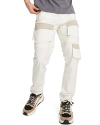 Topman Cargo Skinny Pants In White At Nordstrom