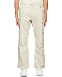 Reese Cooper®  Off White Organic Dye Cargo Trousers