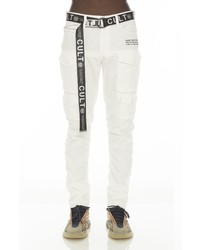 Cult of Individuality Rocker Ridged Cargo Pants In White At Nordstrom