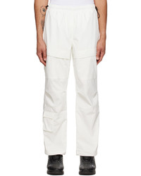 Burberry White Beresford Cargo Pants