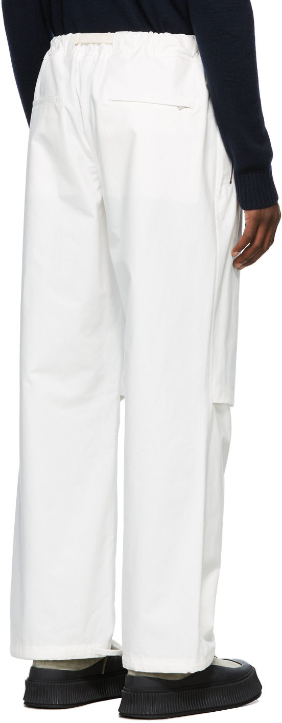 Jil Sander White Cargo Trousers, $890 | SSENSE | Lookastic