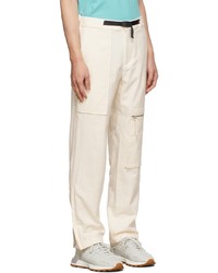 Helmut Lang White Flannel Cargo Pants