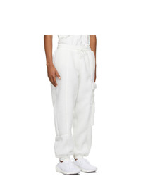 adidas x IVY PARK White Teddy Cargo Pants
