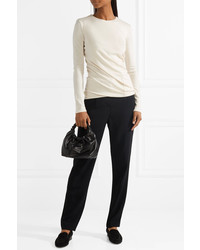 The Row Abinah Draped Cashmere Sweater Ivory