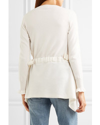Fendi Bow Detailed Cashmere Sweater White