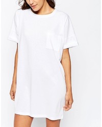 Asos Casual Oversize T Shirt Dress With Pocket
