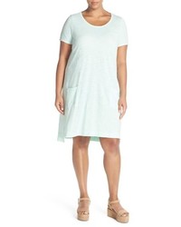 Eileen Fisher Hemp Organic Cotton Scoop Neck T Shirt Dress
