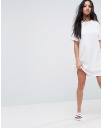 Asos Petite Petite Ultimate T Shirt Dress With Rolled Sleeves
