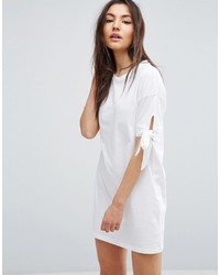 Asos T Shirt Dress With Bow Sleeve