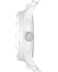 Karl Lagerfeld 7 Beveled Bezel Ceramic Bracelet Watch 44mm